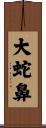 大蛇鼻 Scroll
