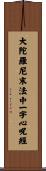 大陀羅尼末法中一字心呪經 Scroll