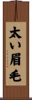 太い眉毛 Scroll