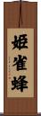 姫雀蜂 Scroll