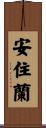 安住蘭 Scroll