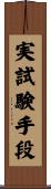 実試験手段 Scroll