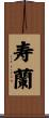 寿蘭 Scroll