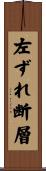 左ずれ断層 Scroll