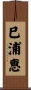 巳浦恵 Scroll