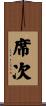 席次 Scroll