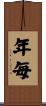 年毎 Scroll