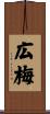 広梅 Scroll