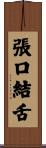 張口結舌 Scroll