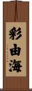 彩由海 Scroll
