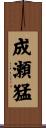 成瀬猛 Scroll