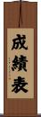 成績表 Scroll