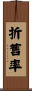 折舊率 Scroll