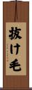 抜け毛 Scroll