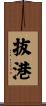 抜港 Scroll