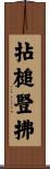 拈槌豎拂 Scroll