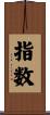指数 Scroll
