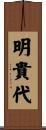 明貴代 Scroll