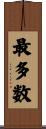 最多数 Scroll