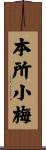 本所小梅 Scroll