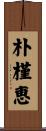 朴槿恵 Scroll