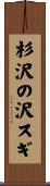 杉沢の沢スギ Scroll