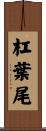 杠葉尾 Scroll