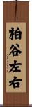 柏谷左右 Scroll