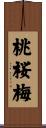 桃桜梅 Scroll