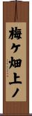梅ケ畑上ノ Scroll