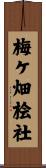 梅ケ畑桧社 Scroll