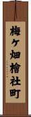 梅ケ畑檜社町 Scroll