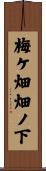 梅ケ畑畑ノ下 Scroll