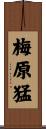 梅原猛 Scroll