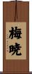 梅暁 Scroll