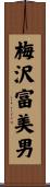 梅沢富美男 Scroll