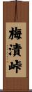 梅漬峠 Scroll