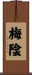 梅陰 Scroll