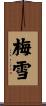 梅雪 Scroll