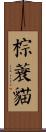 棕蓑貓 Scroll