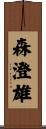 森澄雄 Scroll