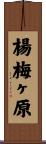 楊梅ヶ原 Scroll