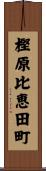 樫原比恵田町 Scroll