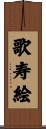 歌寿絵 Scroll
