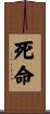 死命 Scroll