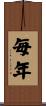 毎年 Scroll