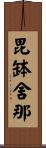 毘缽舍那 Scroll