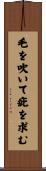 毛を吹いて疵を求む Scroll