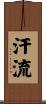 汗流 Scroll