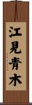 江見青木 Scroll